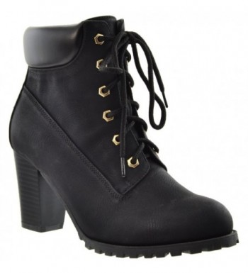 Womens Ankle Stacked Padded Booties