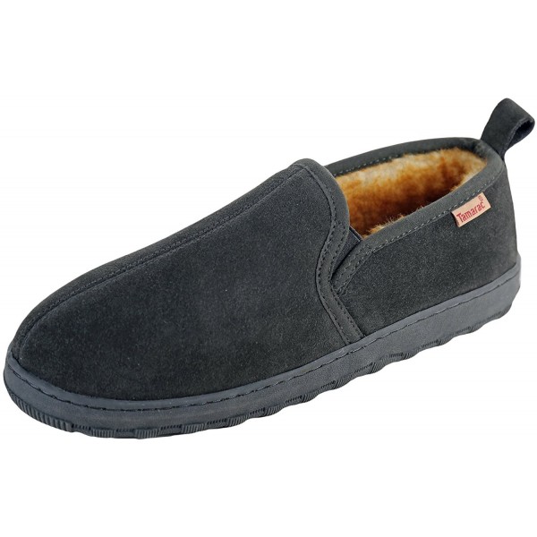 mens grey sheepskin slippers