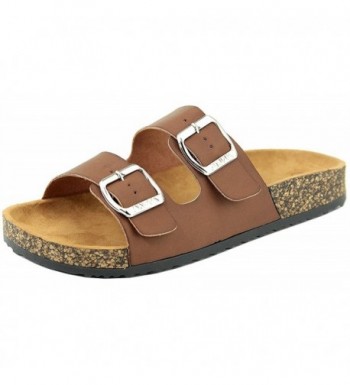 women's two strap slide sandals