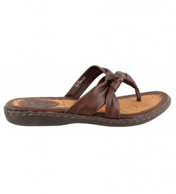 Womens Sequin Thong Sandal BROWN