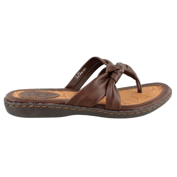 Womens Sequin Thong Sandal BROWN