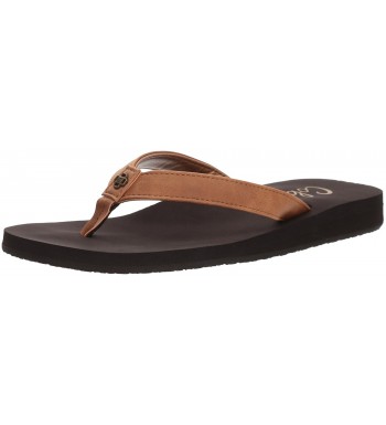 Cobian Womens Skinny Flip Flop Caramel