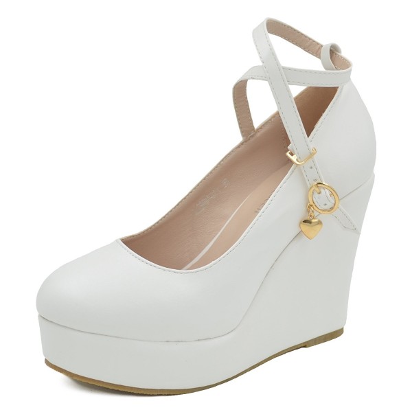 Melesh Wedge Platform Heels Wedding