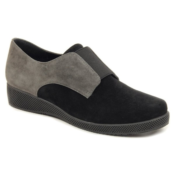 Vaneli Womens Black Suede Elastic