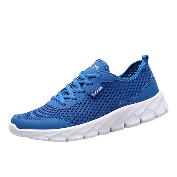 Men's Light Breathable Sneakers For Walking by - Blue - CV182G5D4MG