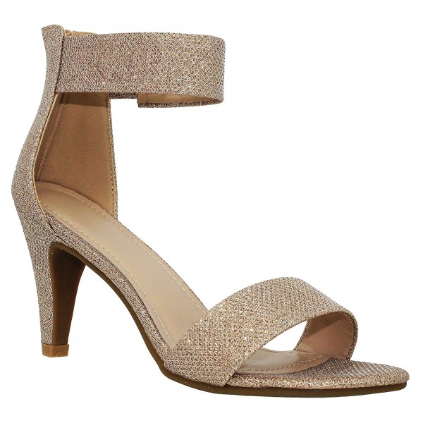 MVE Shoes Womens Heeled Sandal Champagne