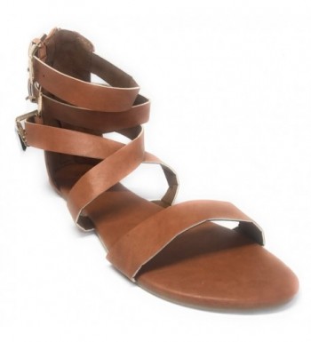 Vesto Ladies Strappy Sandals Cognac