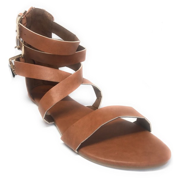 Vesto Ladies Strappy Sandals Cognac