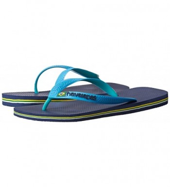 Men's Brazil Mix Flip Flop - Navy Blue/Turquoise - CI11OGKR0DH