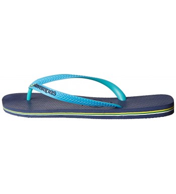 Men's Brazil Mix Flip Flop - Navy Blue/Turquoise - CI11OGKR0DH