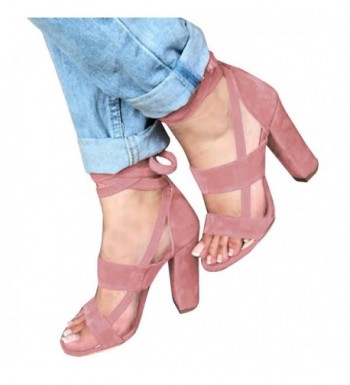 Yobecho Womens Chunky Heeled Sandals