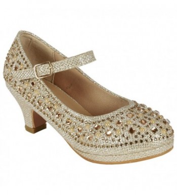 Coshare Fashion Champagne Glitter Platform