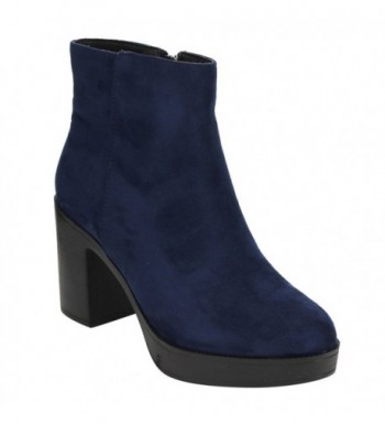 Beston Womens Platform Stacked Booties