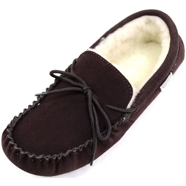 mens moccasin slippers soft sole