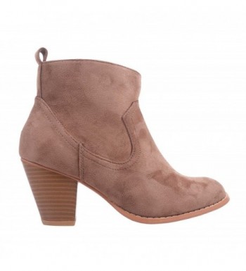 Women Ankle Boots Zipper Suede