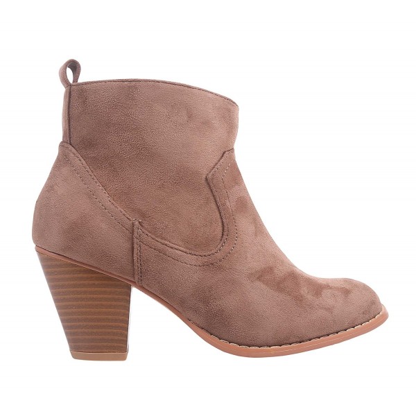 Women Ankle Boots Zipper Suede