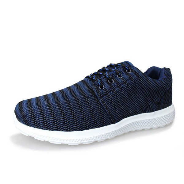 Men's Light Weight Comfortable Fashion Sneaker - Navy-1 - CI17YTGCYAS