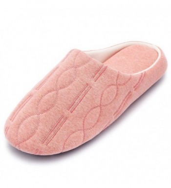 HomeTop Comfort Quilted Slippers Embroidery