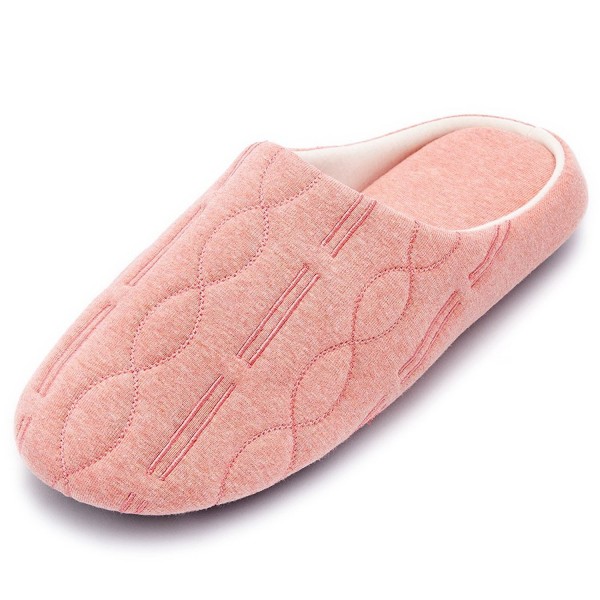 HomeTop Comfort Quilted Slippers Embroidery