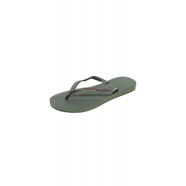 green flip flops womens