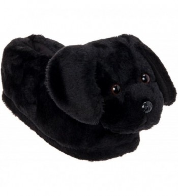 Silver Lilly Black Lab Slippers