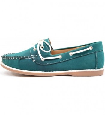 Ladies / Womens Casual / Smart Summer / Holiday / Boat Shoes - Green ...