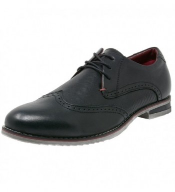 alpine swiss Leather Wingtip Lace Up