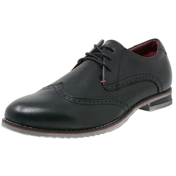 alpine swiss Leather Wingtip Lace Up