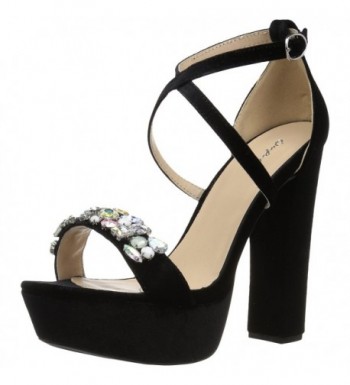 Qupid Womens Platform Heeled Sandal