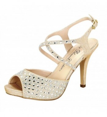 Robin 149 Rhinestone Embellished Slingback Strappy