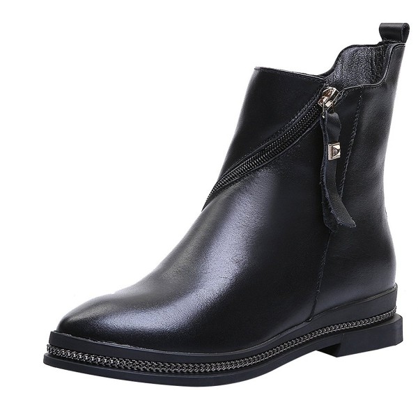 black ankle biker boots ladies