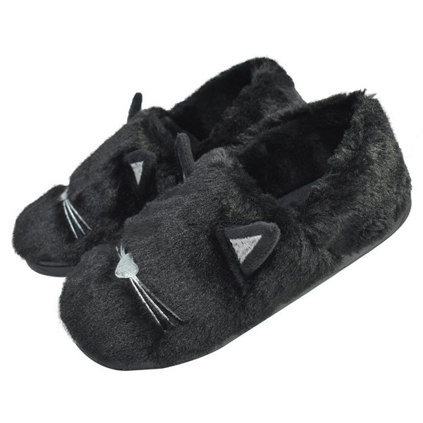 black cat slippers for adults