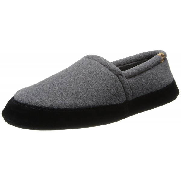 Mens Moc Slipper Charcoal Medium