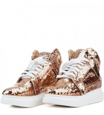 CAPE ROBBIN Fashion Sneakers Rose Gold