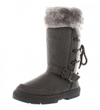 Womens Roap Buckle Winter Boots