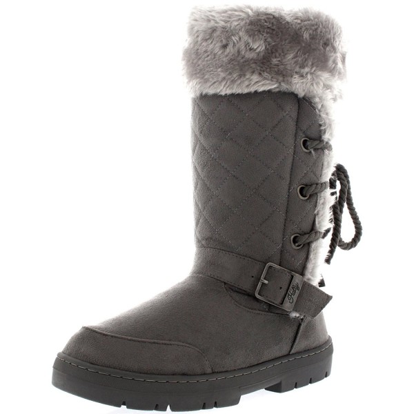 Womens Roap Buckle Winter Boots