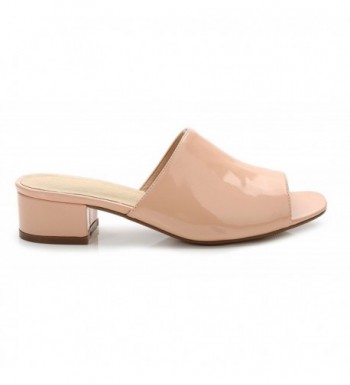 nude slide sandals