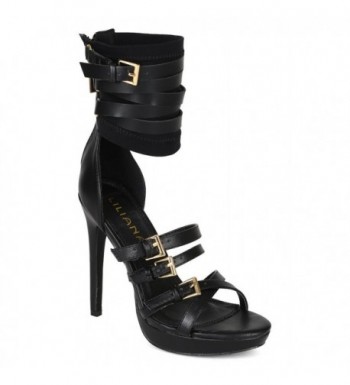 Liliana Leatherette Strappy Platform Stiletto