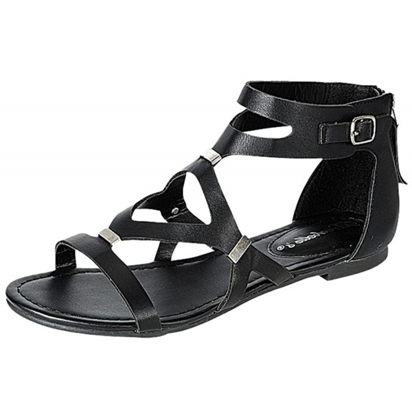 gladiator sandals zipper back