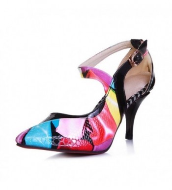 Ladies Snake Skin Assorted Color Patent Leather Pumps-Shoes - Blue ...