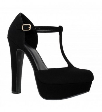 MVE Shoes T Strap Platform Pumps Shoes