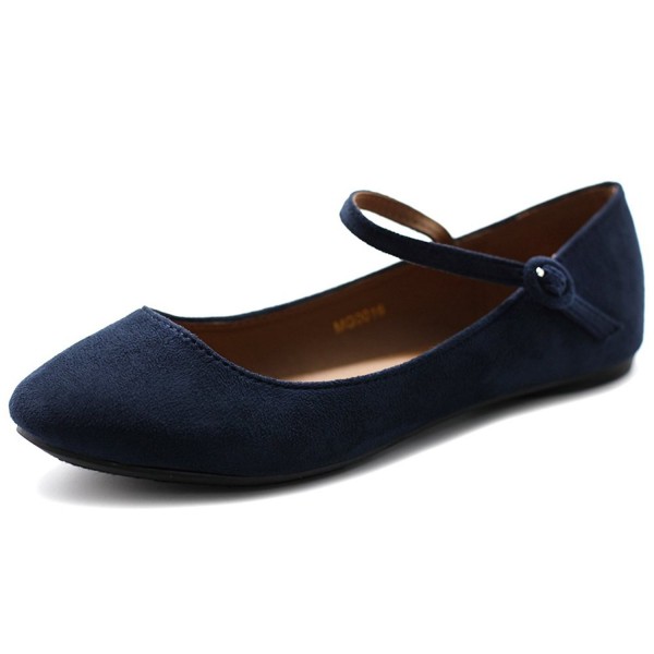 navy mary jane flats