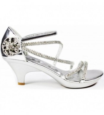 V Luxury Crystal Rhinestone Evening Sandals 5 5