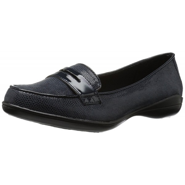 Women's Daly Penny Loafer - Navy Lizard/Patent - CI12ODZV7TL