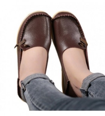 Lucksender Leather Comfort Driving Loafers