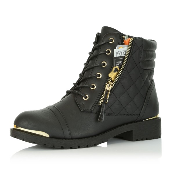 DailyShoes Womens Military Exclusive Frontal