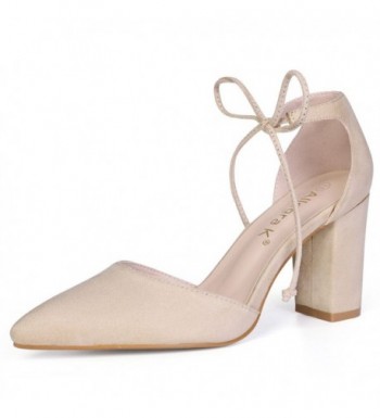 Allegra Womens Ankle Beige Pumps