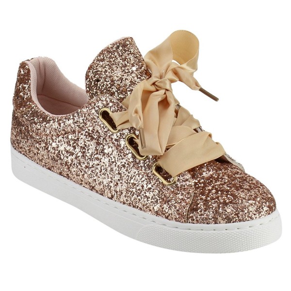 womens gold glitter sneakers