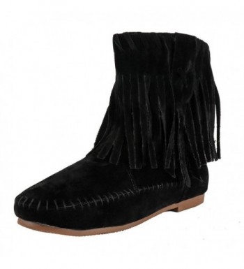 Meeshine Womens Fringed Tassel Moccasin