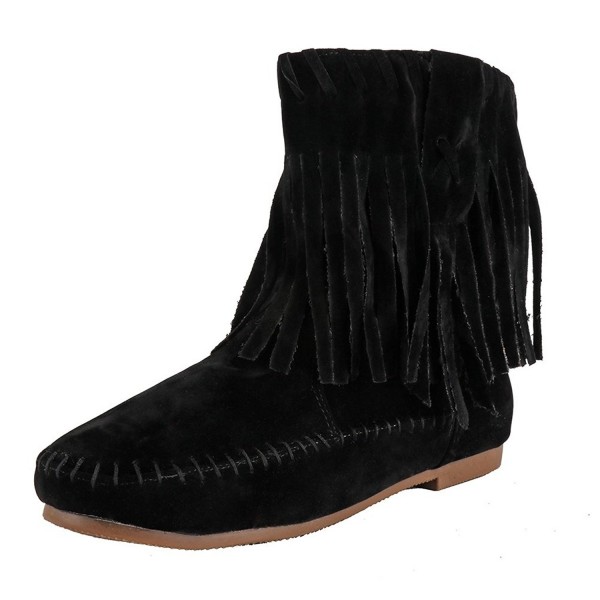 Meeshine Womens Fringed Tassel Moccasin